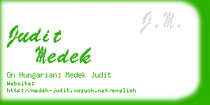 judit medek business card